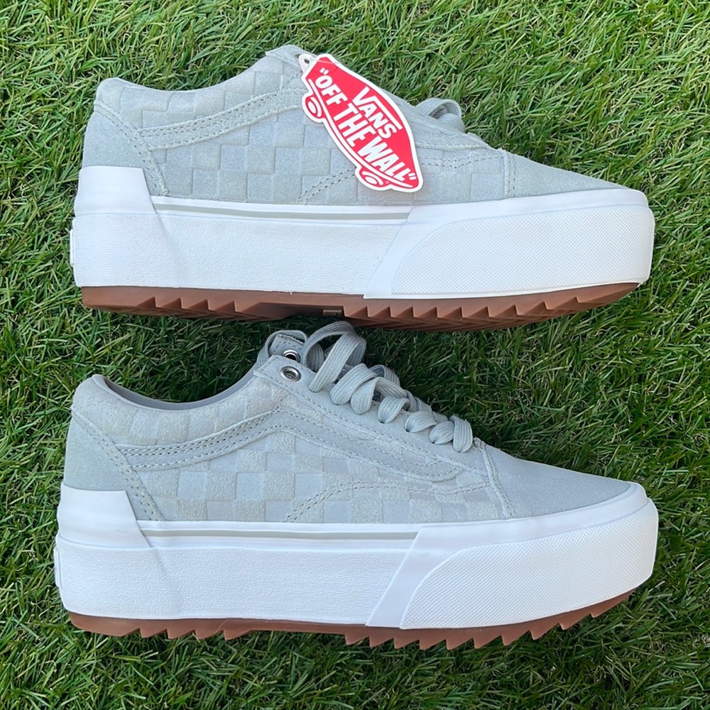 Old Skool Stacked Embossed Check Vans